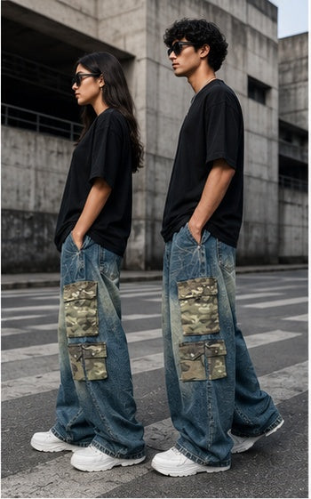 Streetwear Clothing - Wide Leg Baggy Bottomwear
