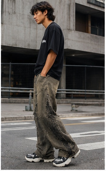 Streetwear Clothing - Wide Leg Baggy Bottomwear
