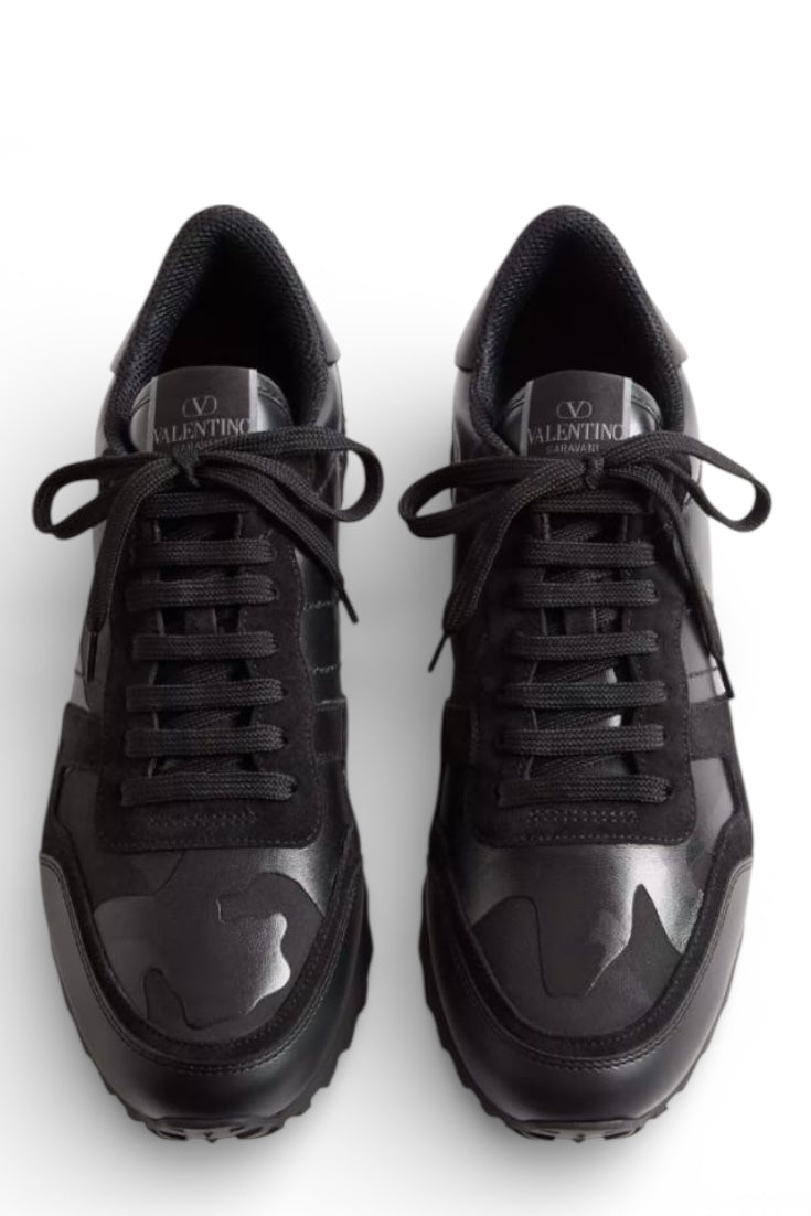 Luxury Men Mid Ankle Sneaker Camouflage