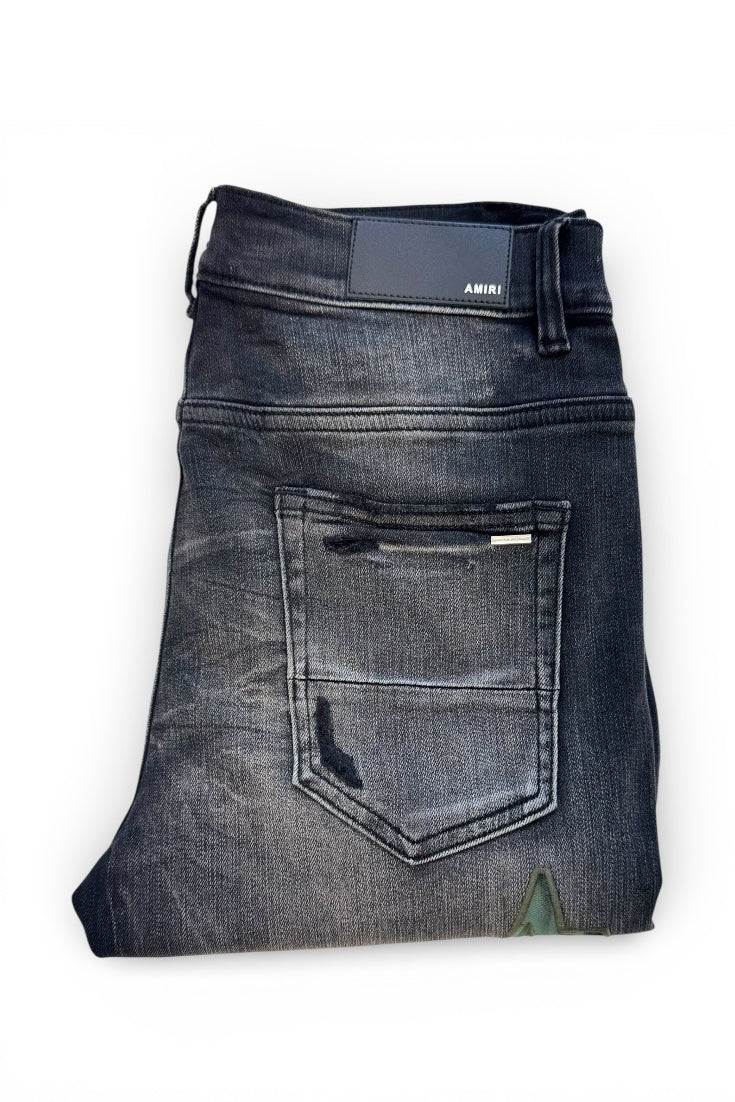 Premium Slim Fit Denim Green Set
