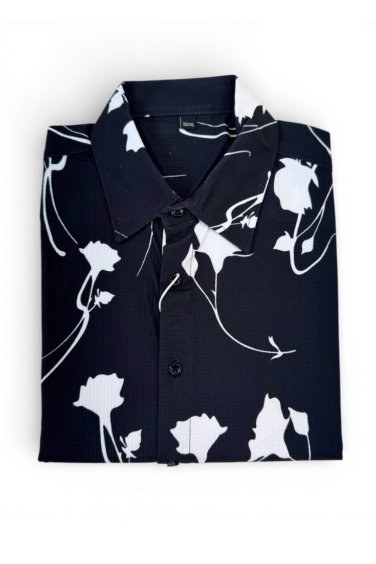 Men Party Wear - Printed Floral Shirt