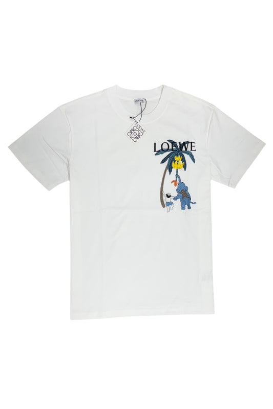 Luxury Round Neck Tshirts - Drop Shoulder With Embroidery Print