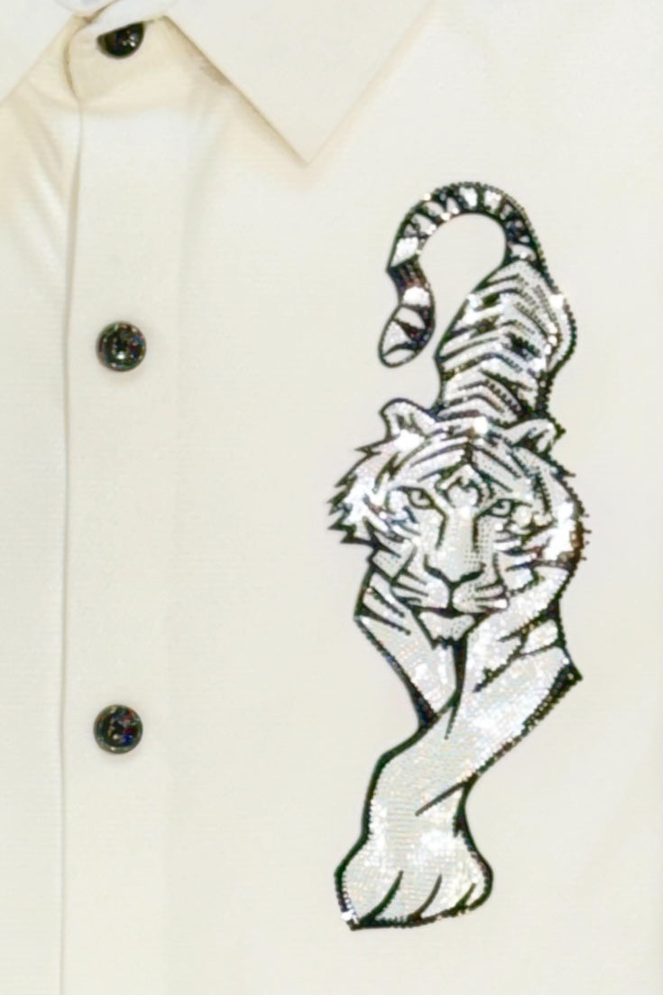 Premium Men Party Wear - Patch Work Shirt