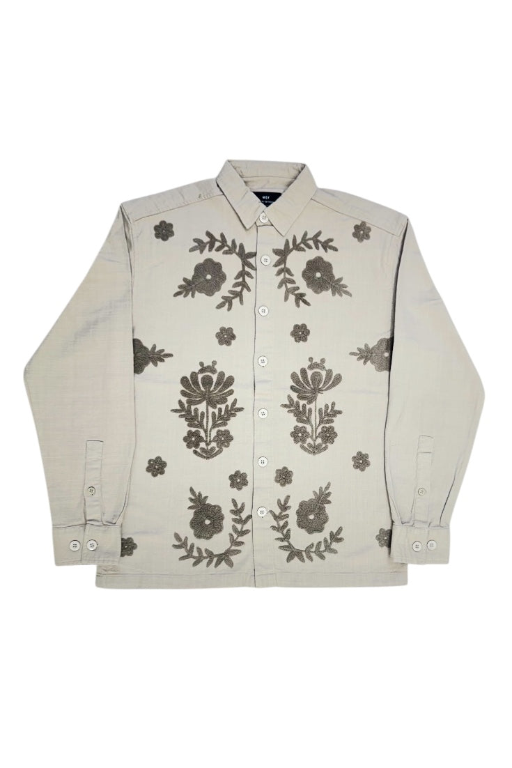 Premium Men Shacket - Jute Shirts With Embroidery