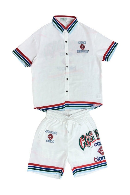 Cuban Collar Co-ord Set - Designer Wear