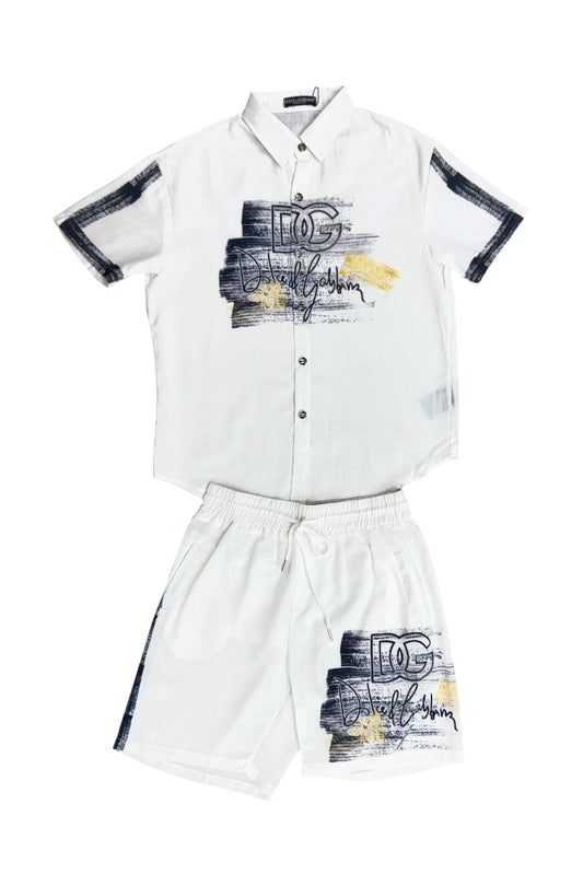 Cuban Collar Co-ord Set - Designer Wear