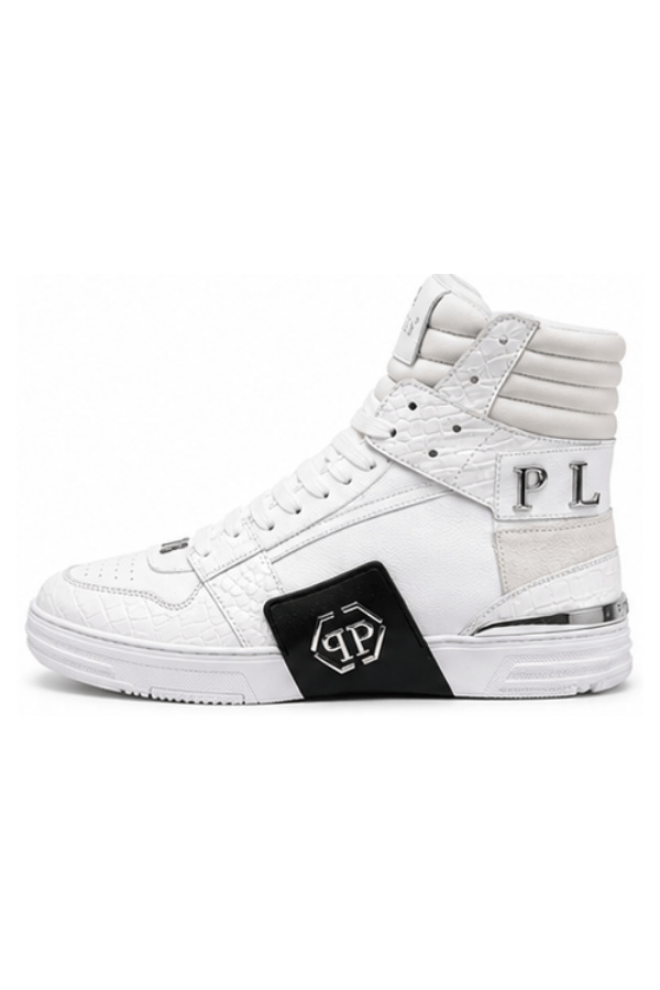 Premium High Ankle Sneaker - Croc Skin