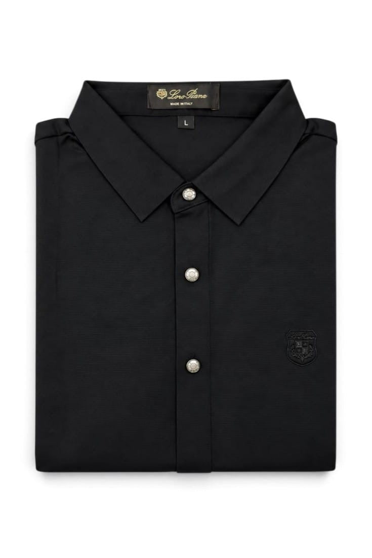 Premium Noir Crest Signature Shirt For Men