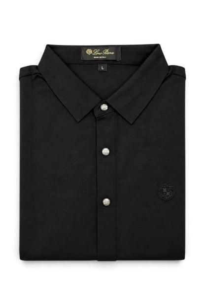 Premium Noir Crest Signature Shirt For Men