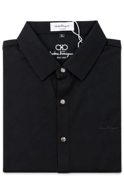 Premium Midnight Pinstripe Anagram Shirt For Men