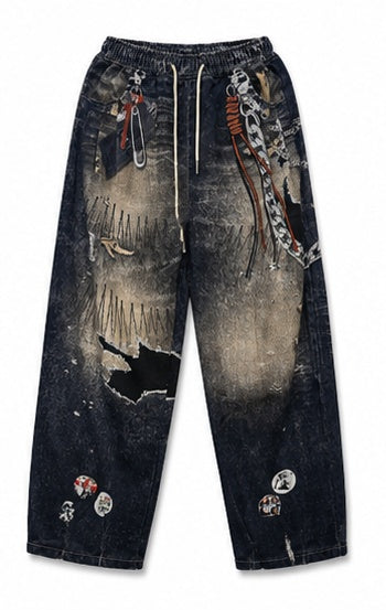 Streetwear Clothing - Wide Leg Baggy Bottomwear