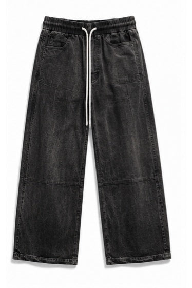 Streetwear Clothing - Wide Leg Baggy Elastic Shaded Bottomwear