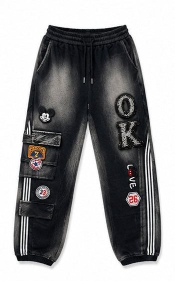 Streetwear Clothing - Wide Leg Baggy Bottomwear