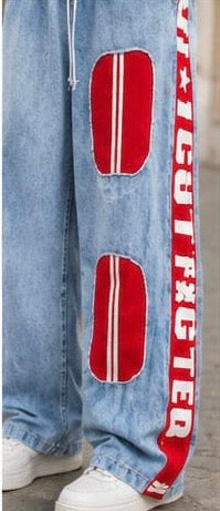 Women Streetwear Clothing - Wide Leg Stripped Bottomwear