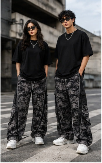 Streetwear Clothing - Wide Leg Baggy Bottomwear