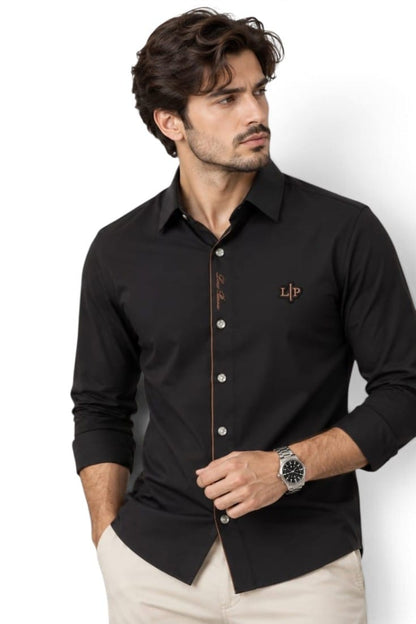 Premium Noir Copper Signature Shirt For Men