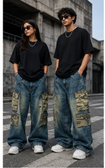 Streetwear Clothing - Wide Leg Baggy Bottomwear