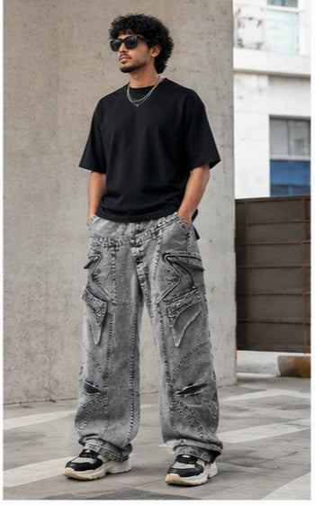 Streetwear Clothing - Wide Leg Baggy Bottomwear