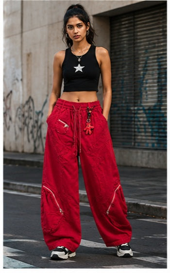 Streetwear Clothing - Wide Leg Baggy Bottomwear