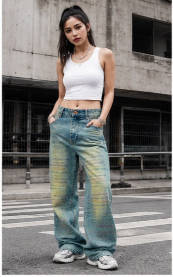 Streetwear Clothing - Wide Leg Baggy Bottomwear