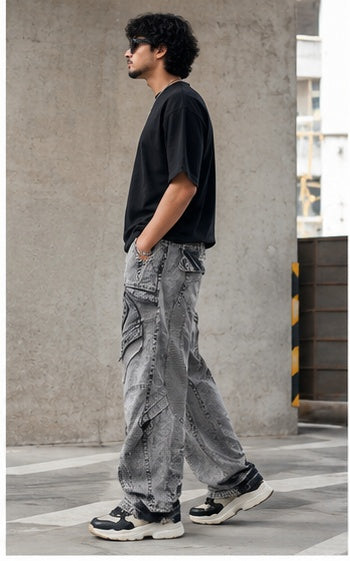 Streetwear Clothing - Wide Leg Baggy Bottomwear