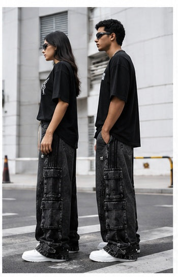 Streetwear Clothing - Wide Leg Baggy Bottomwear