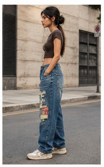 Streetwear Clothing - Wide Leg Baggy Bottomwear