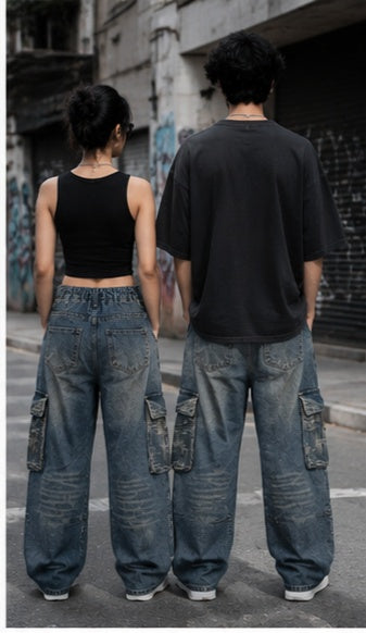 Streetwear Clothing - Wide Leg Baggy Bottomwear
