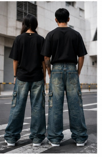 Streetwear Clothing - Wide Leg Baggy Bottomwear