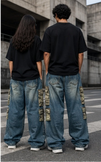 Streetwear Clothing - Wide Leg Baggy Bottomwear