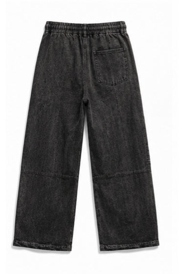 Streetwear Clothing - Wide Leg Baggy Elastic Shaded Bottomwear
