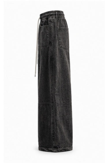 Streetwear Clothing - Wide Leg Baggy Elastic Shaded Bottomwear