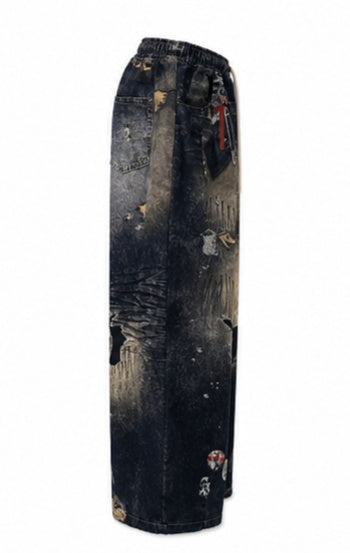 Streetwear Clothing - Wide Leg Baggy Bottomwear