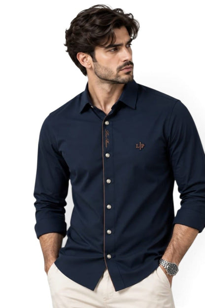 Premium Midnight Crest Signatuer Shirt For Men