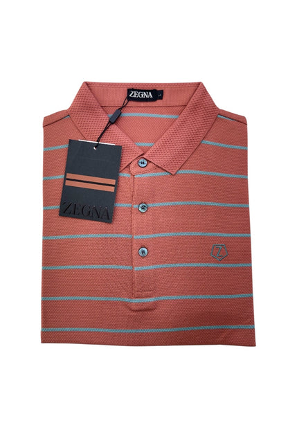 Men Casual Wear - Premium Collar Neck Striped Tshirts