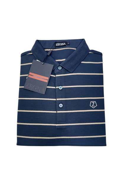 Men Casual Wear - Premium Collar Neck Striped Tshirts