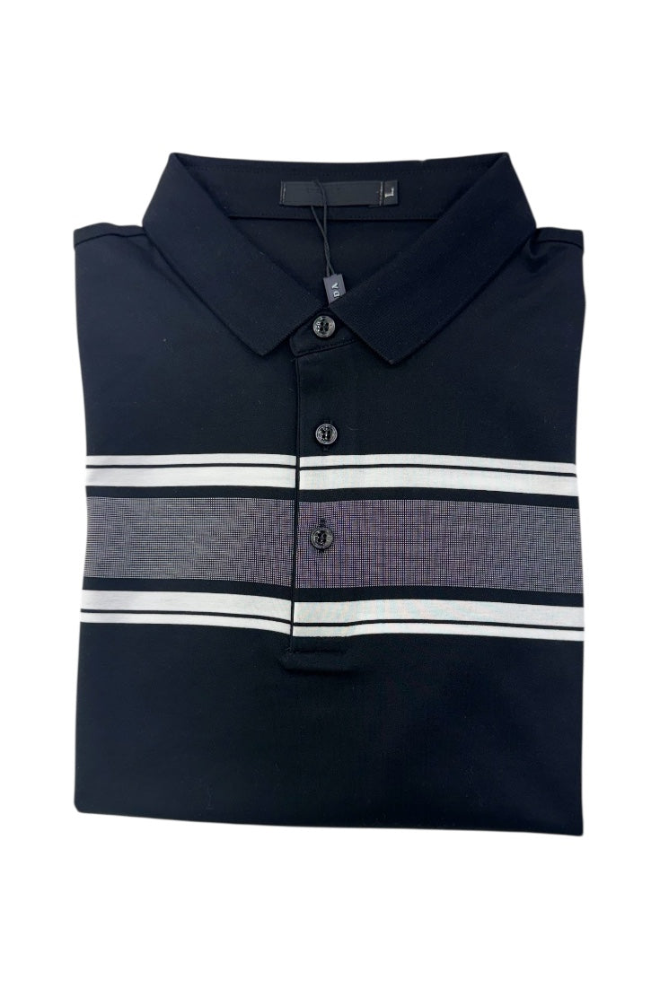 Men Casual Wear - Luxury Premium Collar Neck Plane Striped Tshirts