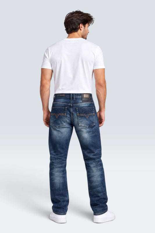 Premium Rebel Cerst Vintage Straight Jeans (Men)