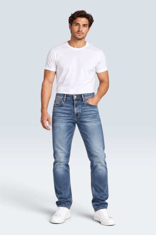 Premium Glacier Blue Whisker jeans (Men)