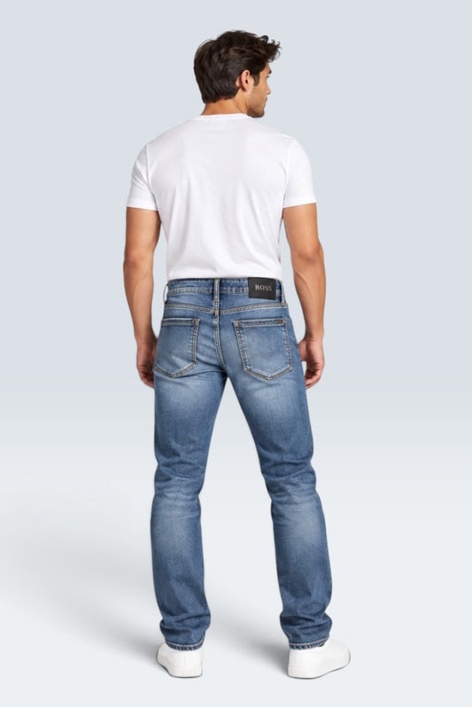 Premium Glacier Blue Whisker jeans (Men)