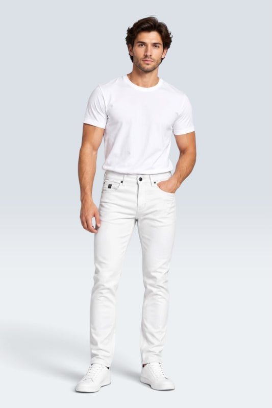 Premium Arctic White Essential Jeans (Men)