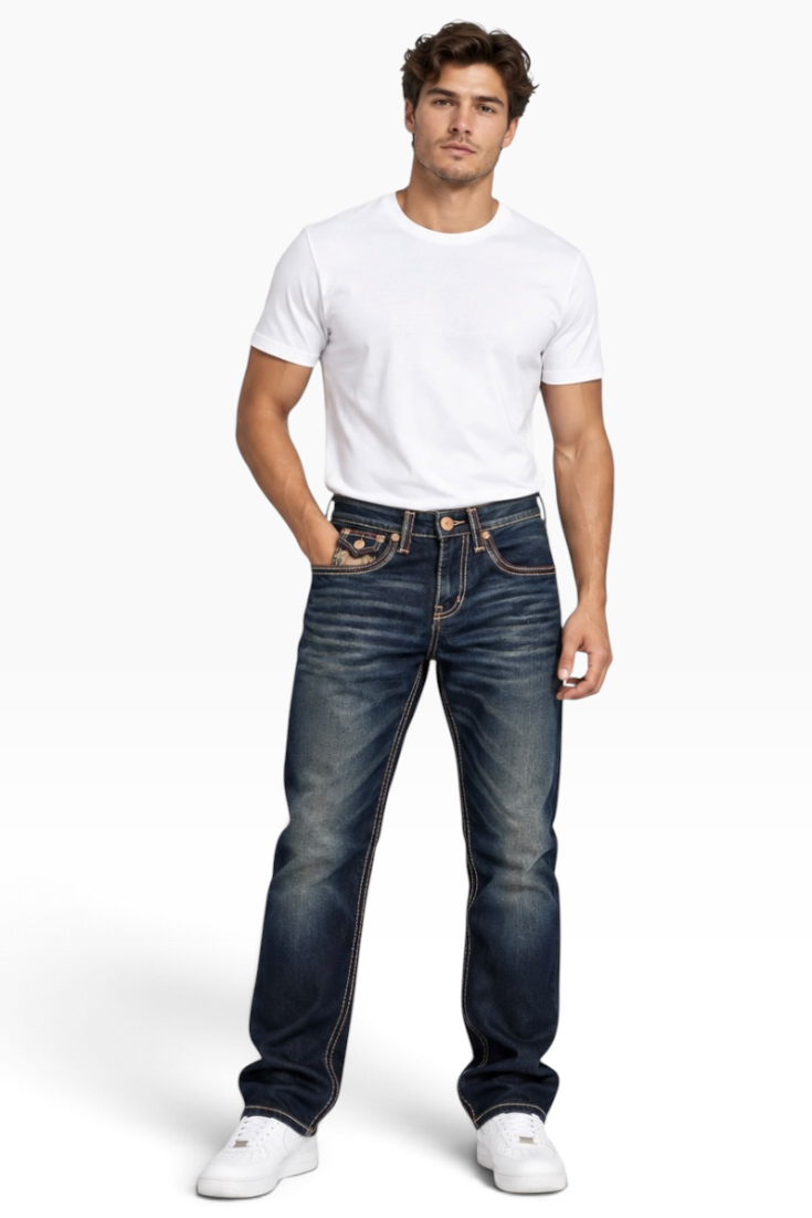 Premium Indigo Horseshoe Legacy Jeans (Men)