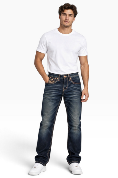 Premium Indigo Horseshoe Legacy Jeans (Men)