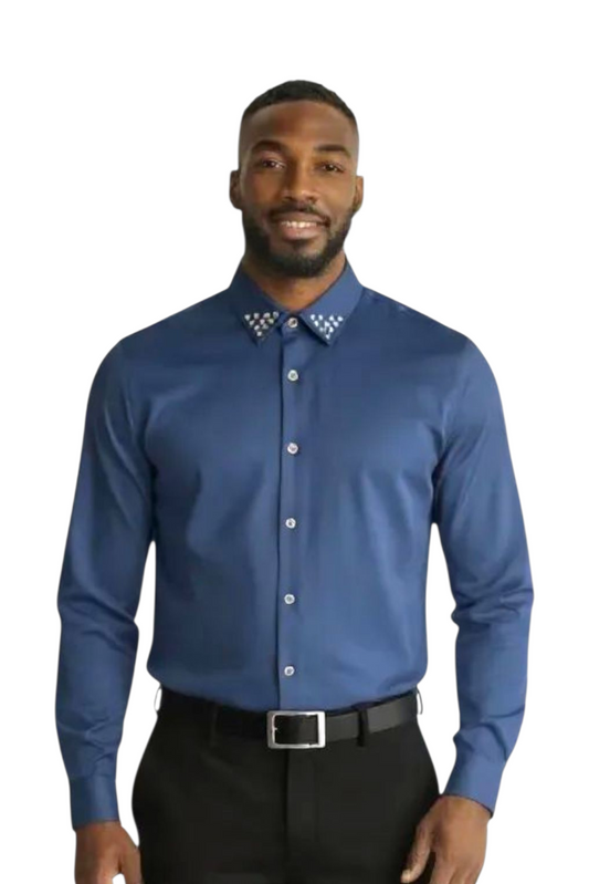 Stud Collar Stitchless Shirt