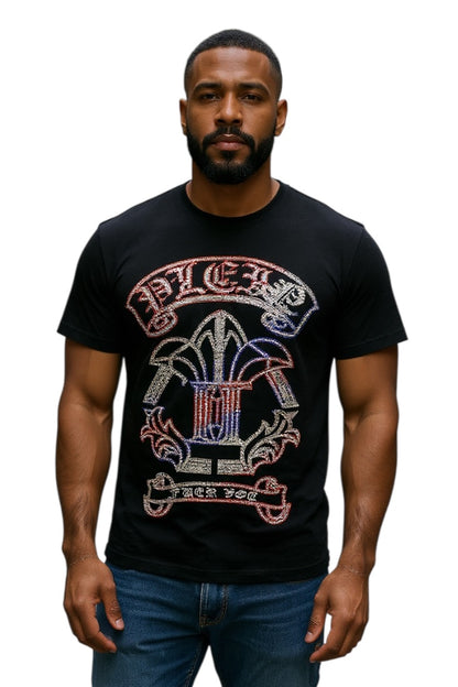 Men Casual Wear - Premium Round Neck Tshirts - Studded