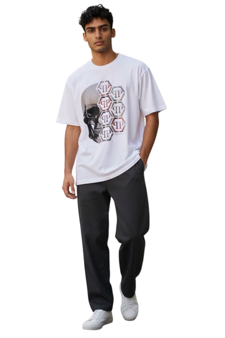 Men Casual Wear - Premium Round Neck Tshirts - Studded