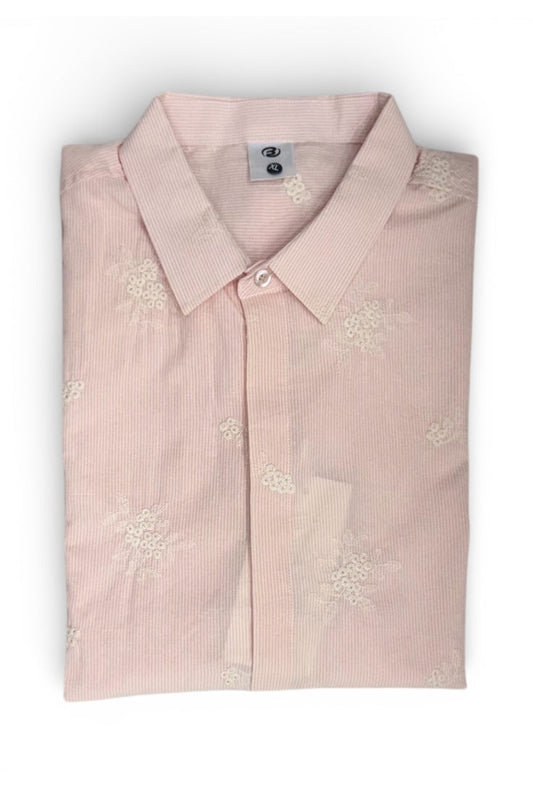 Men Party Wear - Printed Embroidery Shirt