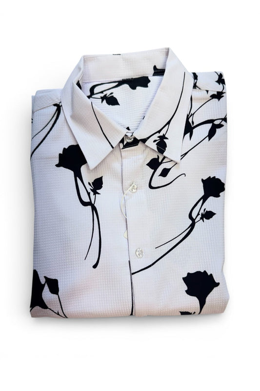 Men Party Wear - Printed Floral Shirt