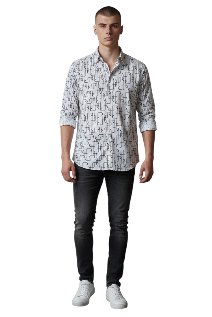 Men Party Wear - Printed Shirt
