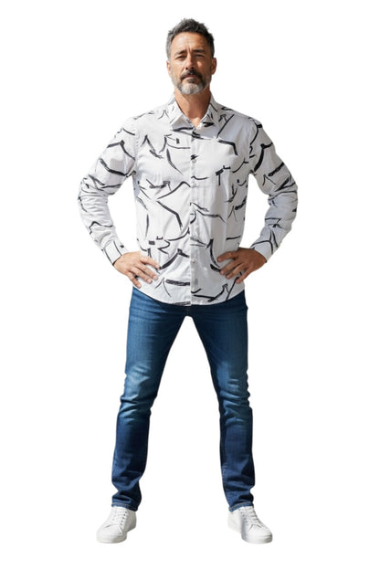 Men Party Wear - Printed Shirt